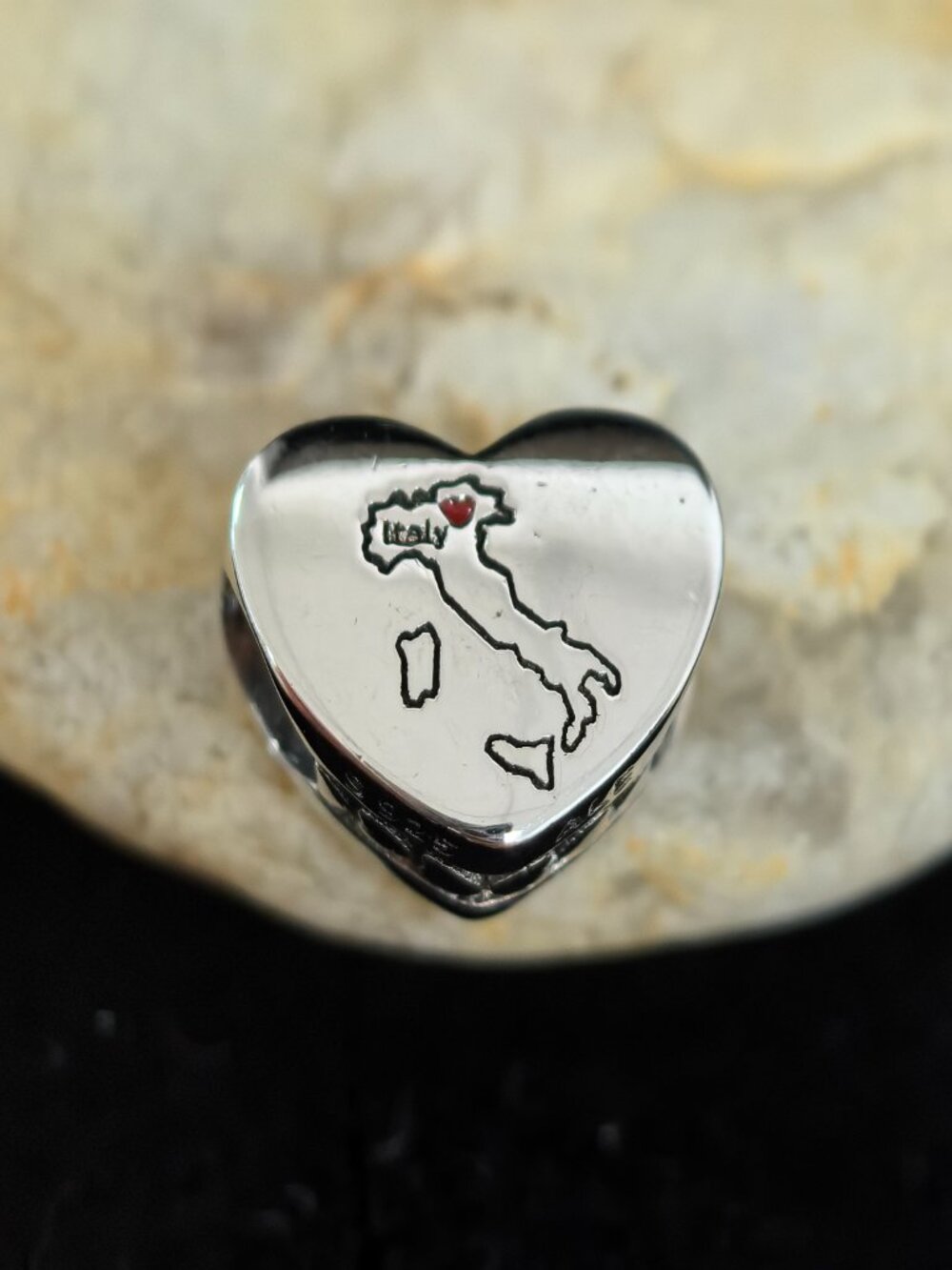 Pandora ITALY Exclusive Travel Heart Charm, S925 Silver Jewelry (Women's)